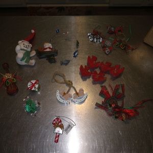 Vintage Christmas Ornaments And  Random Decor Mixed Bundle
